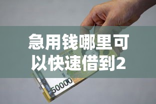 急用钱哪里可以快速借到20000元无门槛本月借款平台力荐！分享小额网贷口子20000元无门槛借款