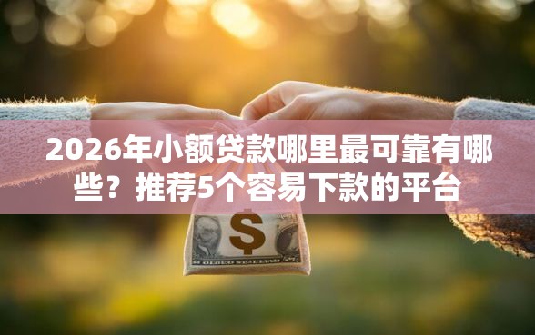 2026年小额贷款哪里最可靠有哪些？推荐5个容易下款的平台