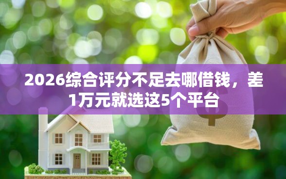 2026综合评分不足去哪借钱，差1万元就选这5个平台