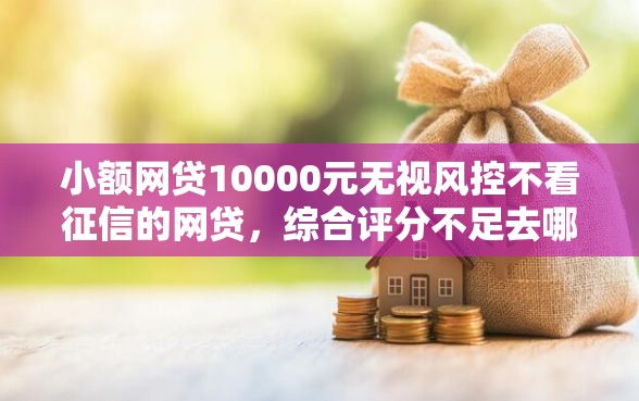 小额网贷10000元无视风控不看征信的网贷，综合评分不足去哪借钱的7个平台介绍