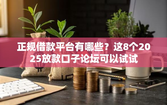 正规借款平台有哪些？这8个2025放款口子论坛可以试试