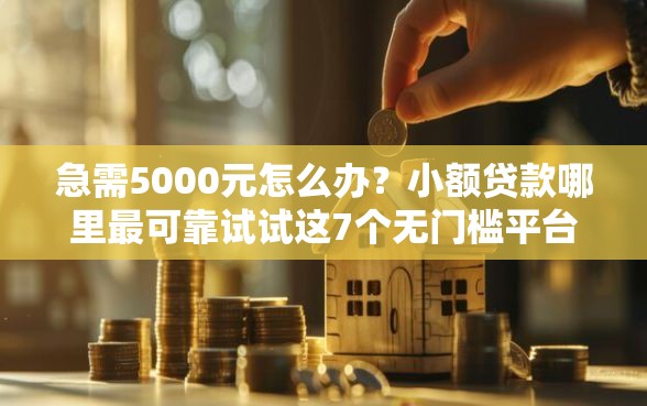急需5000元怎么办？小额贷款哪里最可靠试试这7个无门槛平台