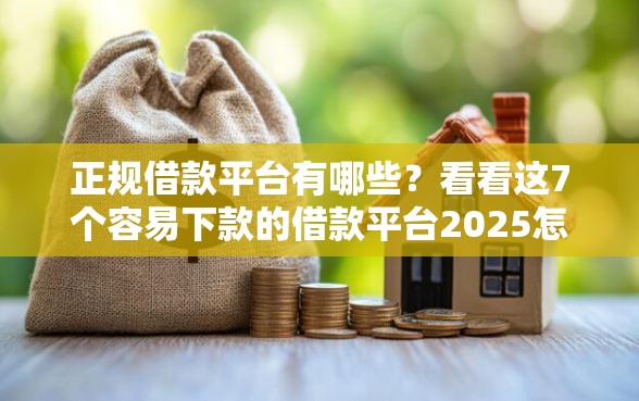 正规借款平台有哪些？看看这7个容易下款的借款平台2025怎么样