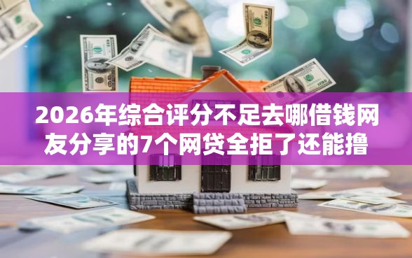 2026年综合评分不足去哪借钱网友分享的7个网贷全拒了还能撸的口子我觉得不错！