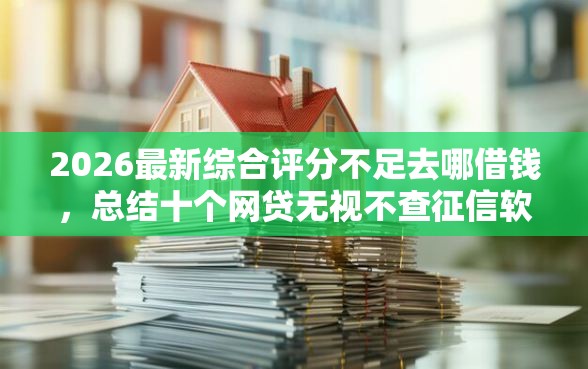 2026最新综合评分不足去哪借钱，总结十个网贷无视不查征信软件！