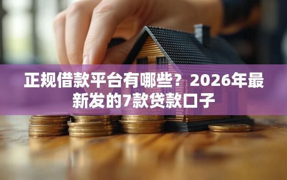 正规借款平台有哪些？2026年最新发的7款贷款口子