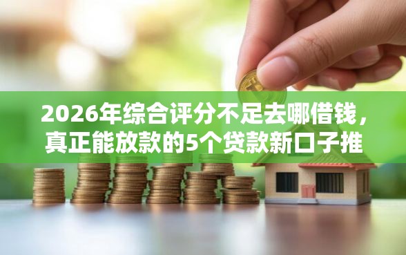 2026年综合评分不足去哪借钱，真正能放款的5个贷款新口子推荐