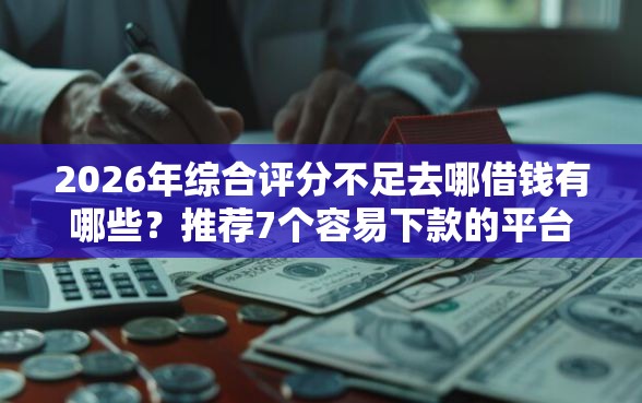 2026年综合评分不足去哪借钱有哪些？推荐7个容易下款的平台