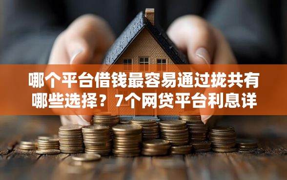 哪个平台借钱最容易通过拢共有哪些选择？7个网贷平台利息详解