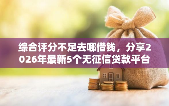 综合评分不足去哪借钱，分享2026年最新5个无征信贷款平台