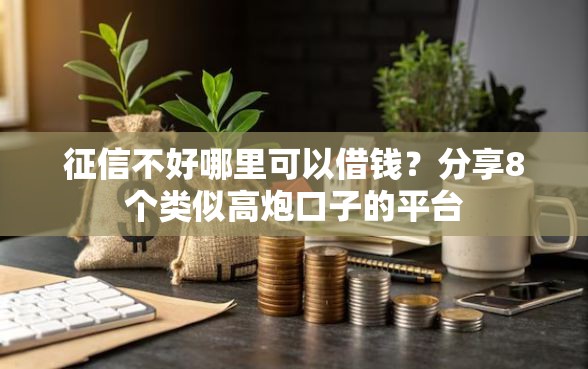 征信不好哪里可以借钱？分享8个类似高炮口子的平台