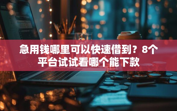 急用钱哪里可以快速借到？8个平台试试看哪个能下款