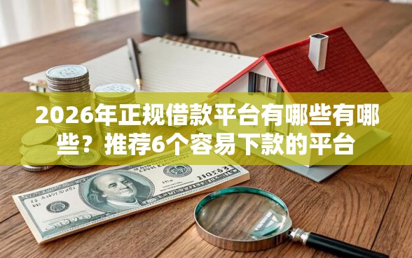 2026年正规借款平台有哪些有哪些？推荐6个容易下款的平台