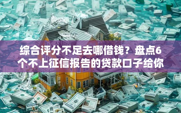 综合评分不足去哪借钱？盘点6个不上征信报告的贷款口子给你参考