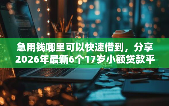 急用钱哪里可以快速借到，分享2026年最新6个17岁小额贷款平台