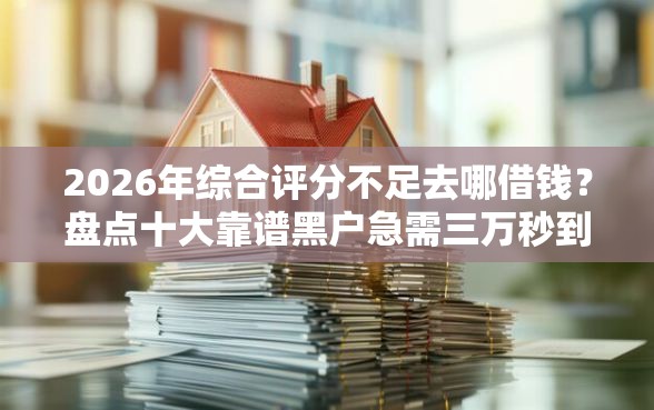 2026年综合评分不足去哪借钱？盘点十大靠谱黑户急需三万秒到的的软件