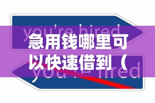 急用钱哪里可以快速借到（最新发布！）7个平台不看征信不看负债可以贷到钱