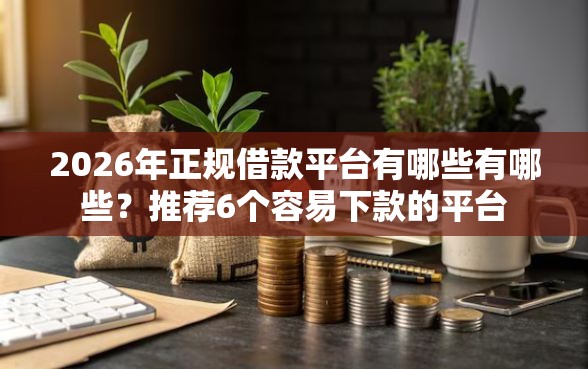 2026年正规借款平台有哪些有哪些？推荐6个容易下款的平台