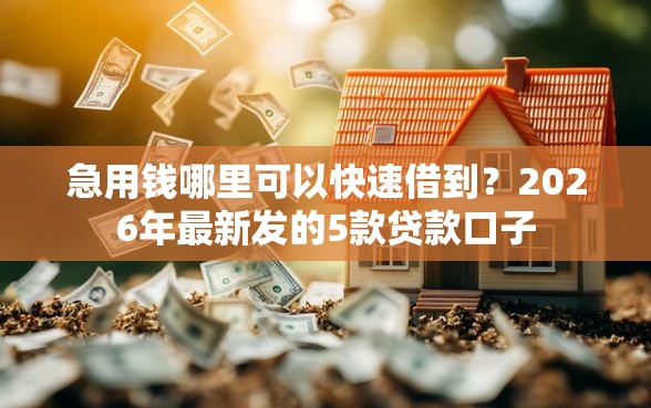 急用钱哪里可以快速借到？2026年最新发的5款贷款口子