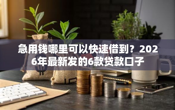 急用钱哪里可以快速借到？2026年最新发的6款贷款口子