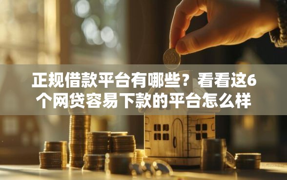 正规借款平台有哪些？看看这6个网贷容易下款的平台怎么样