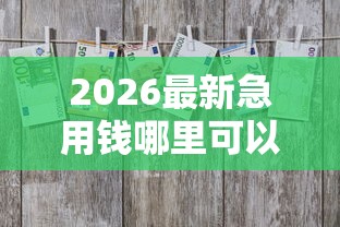 2026最新急用钱哪里可以快速借到，总结十个80岁到90岁老人借款平台推荐！