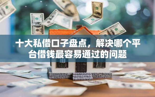 十大私借口子盘点，解决哪个平台借钱最容易通过的问题