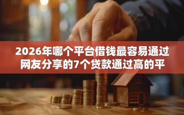 2026年哪个平台借钱最容易通过网友分享的7个贷款通过高的平台我觉得不错！