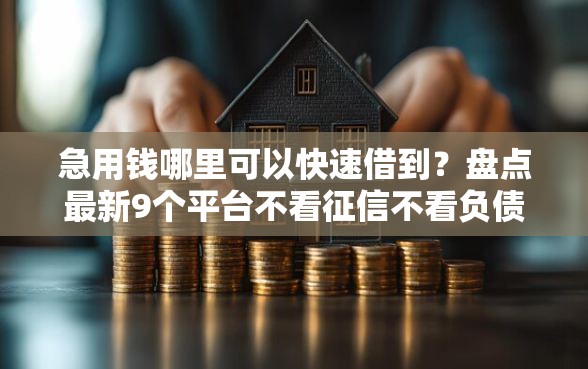 急用钱哪里可以快速借到？盘点最新9个平台不看征信不看负债好下款