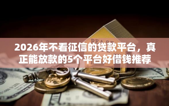 2026年不看征信的贷款平台，真正能放款的5个平台好借钱推荐