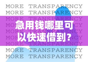 急用钱哪里可以快速借到？这6个2025黑户逾期百分百能下款的口子值得一试