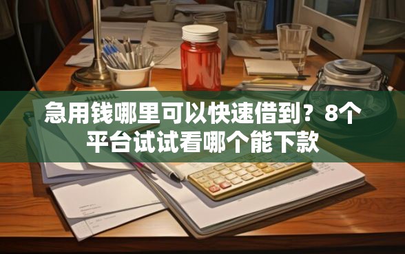 急用钱哪里可以快速借到？8个平台试试看哪个能下款