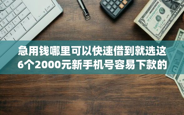 急用钱哪里可以快速借到就选这6个2000元新手机号容易下款的app