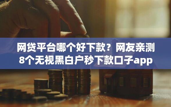 网贷平台哪个好下款？网友亲测8个无视黑白户秒下款口子app盘点