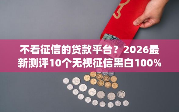 不看征信的贷款平台？2026最新测评10个无视征信黑白100%秒下网贷app