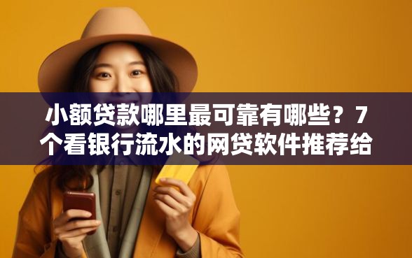 小额贷款哪里最可靠有哪些？7个看银行流水的网贷软件推荐给你