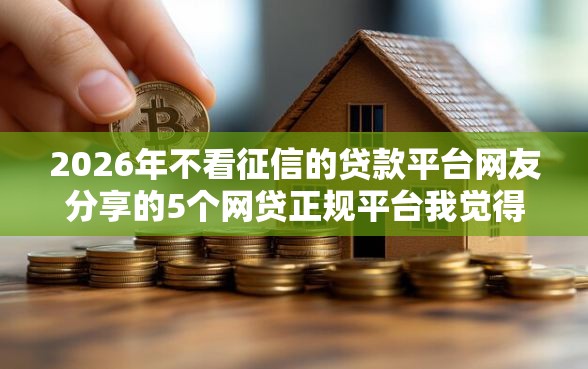 2026年不看征信的贷款平台网友分享的5个网贷正规平台我觉得不错！