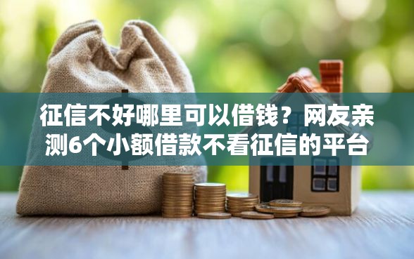 征信不好哪里可以借钱？网友亲测6个小额借款不看征信的平台盘点