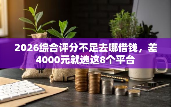 2026综合评分不足去哪借钱，差4000元就选这8个平台