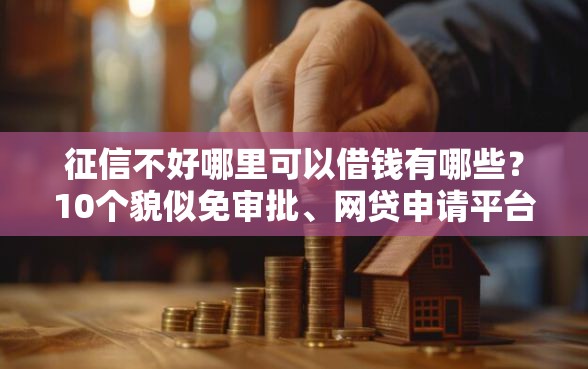 征信不好哪里可以借钱有哪些？10个貌似免审批、网贷申请平台合集