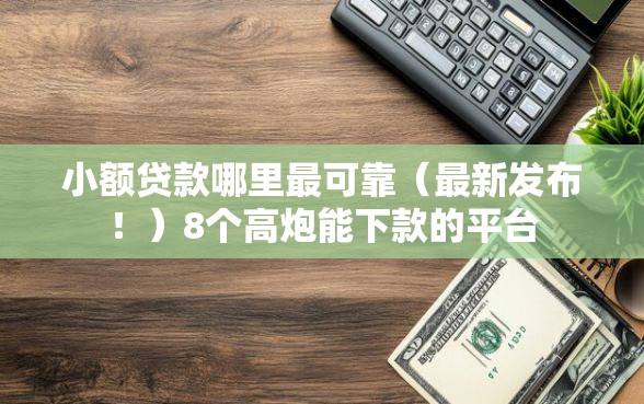 小额贷款哪里最可靠（最新发布！）8个高炮能下款的平台