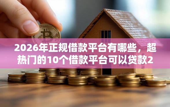2026年正规借款平台有哪些，超热门的10个借款平台可以贷款20万推荐
