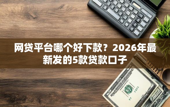 网贷平台哪个好下款？2026年最新发的5款贷款口子