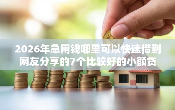 2026年急用钱哪里可以快速借到网友分享的7个比较好的小额贷款软件我觉得不错！