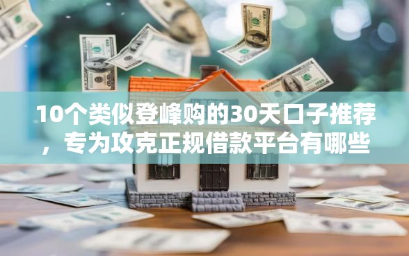 10个类似登峰购的30天口子推荐，专为攻克正规借款平台有哪些难题