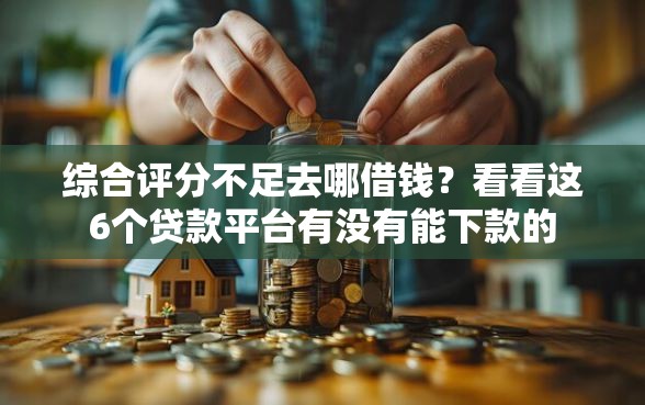 综合评分不足去哪借钱？看看这6个贷款平台有没有能下款的