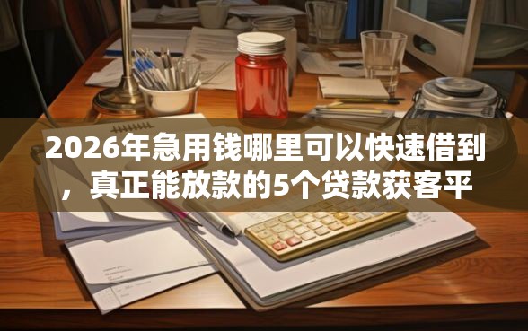 2026年急用钱哪里可以快速借到，真正能放款的5个贷款获客平台推荐