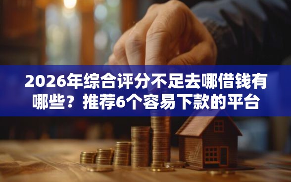 2026年综合评分不足去哪借钱有哪些？推荐6个容易下款的平台