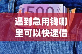 遇到急用钱哪里可以快速借到怎么办？或可尝试这5个黑户可以做大额贷款app