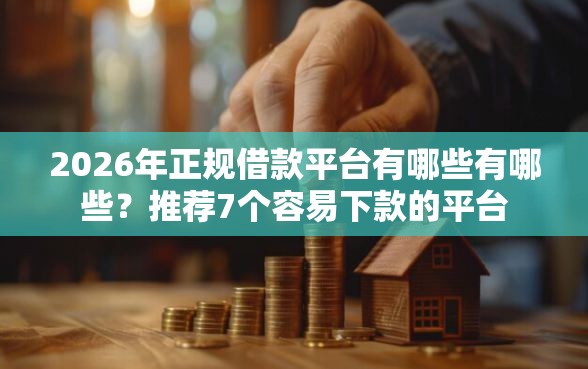 2026年正规借款平台有哪些有哪些？推荐7个容易下款的平台